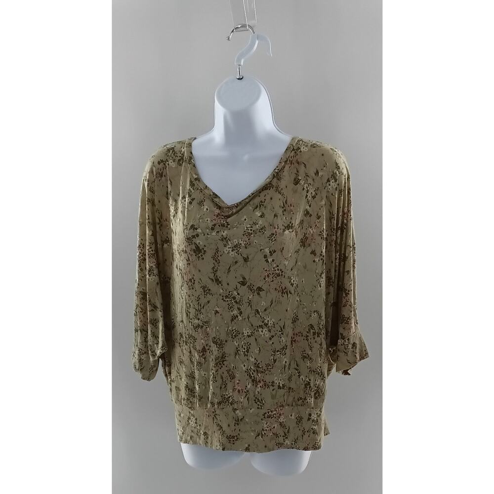 Mudd green floral Dolman Whimsigoth Office work career Goblincore Forest fairy